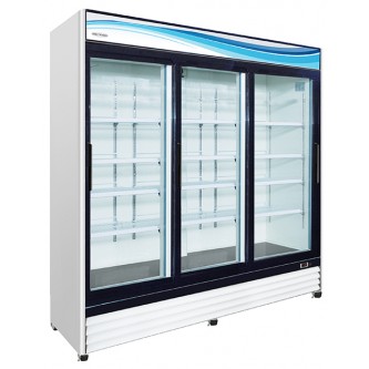 Glass Triple Sliding Door Reach-In Refrigerator | 72 cu. ft. (Serv-Ware)