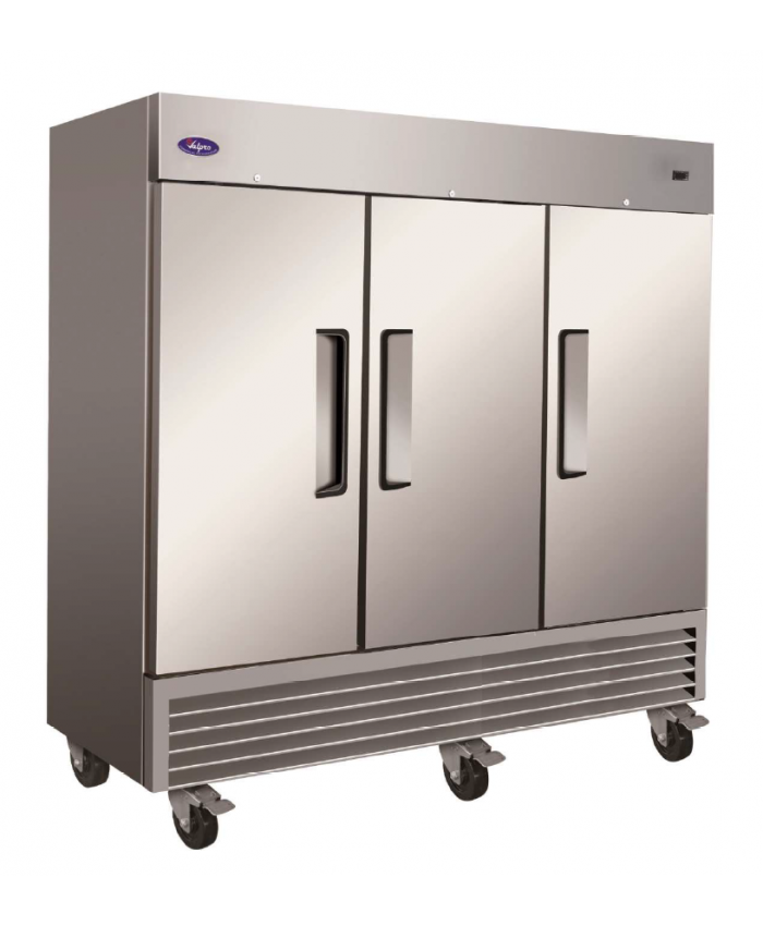Details about   SPARTAN STF 72 THREE DOOR SOLID S/S REACH IN FREEZER W/CASTERS 72 CU FT. 