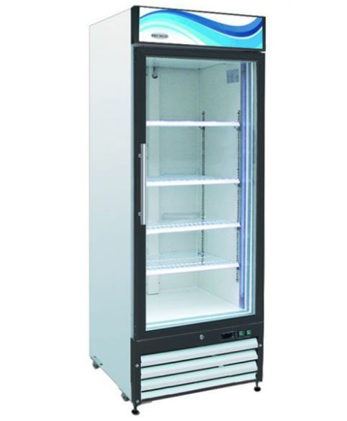 Glass Door Reach-In Single Door Refrigerator | 23 cu. ft. (Serv-Ware)