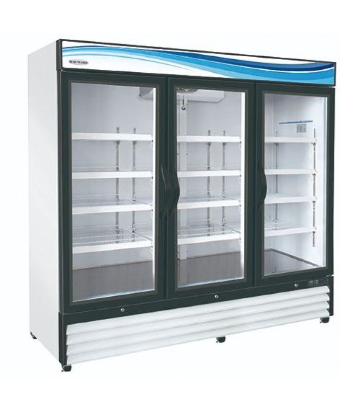 Glass Triple Door Reach-In Refrigerator | 72 cu. ft. (Serv-Ware)