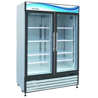 Glass Double Door Reach-In Refrigerator | 49 cu. ft. (Serv-Ware)