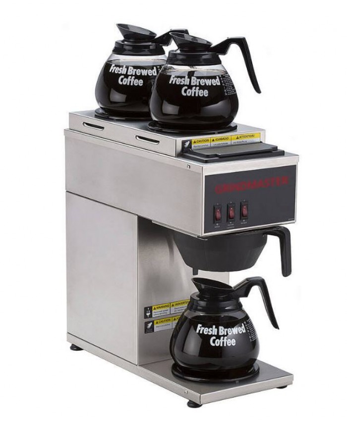 Pourover Coffee Brewer w/ 3 Warmers (Grindmaster)