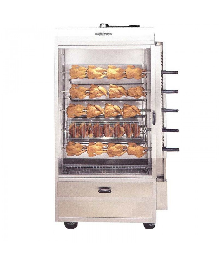 Old Hickory N4G-LP 20 Chicken Commercial Rotisserie Oven Machine - Liq