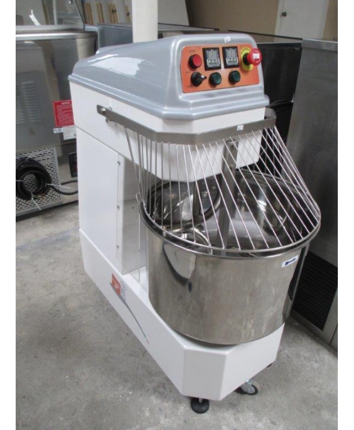 Spiral Mixer can handle 50 kgs (110 lbs) of dough, Two speed motor