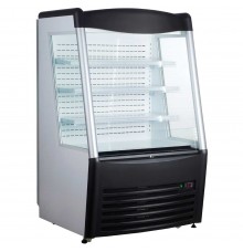 36" Open Refrigerated Merchandiser Grab and Go Display Case | Black (Marchia)