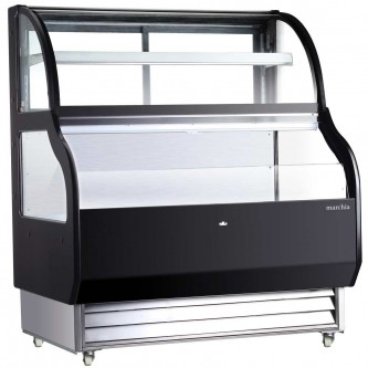 50" Refrigerated Open Display Case with Refrigerated Glass Top (Marchia)