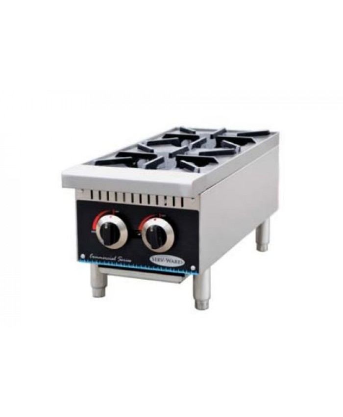 2 Burner Hot Plate 12" (Gas) (Serv-Ware)