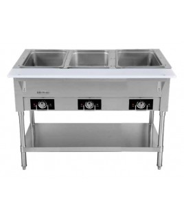 3 Compartment Steam Table (Electric) (Serv-Ware)