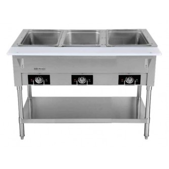 3 Compartment Steam Table (Electric) (Serv-Ware)