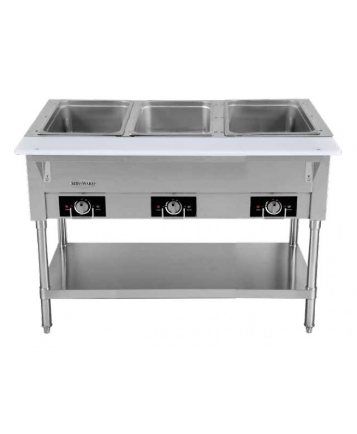 3 Compartment Steam Table (Electric) (Serv-Ware)