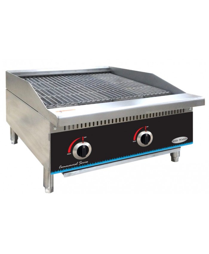 2 Burner Charbroiler 24" (Gas) (Serv-Ware)