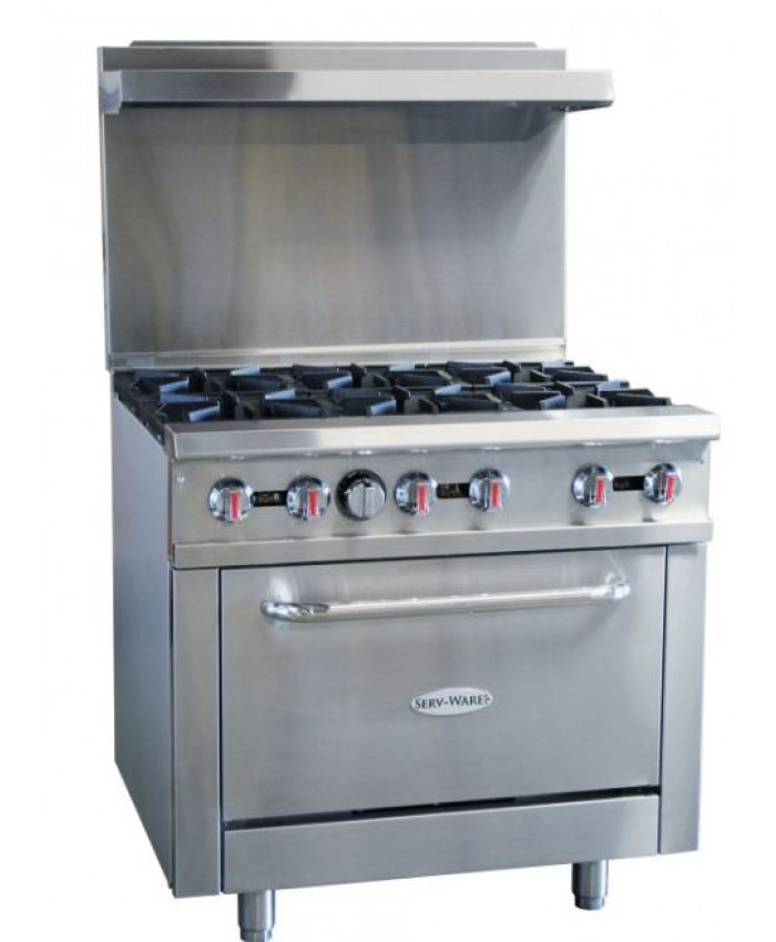 6 Burner Range (Gas) (Serv-Ware)