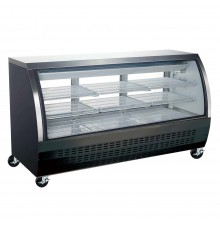 80" Refrigerated Curved Glass Display Case (COLD)