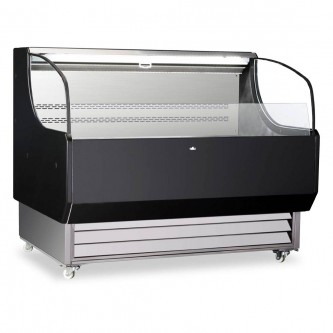 52" Black Low Profile Horizontal Display Case Merchandiser (Marchia)
